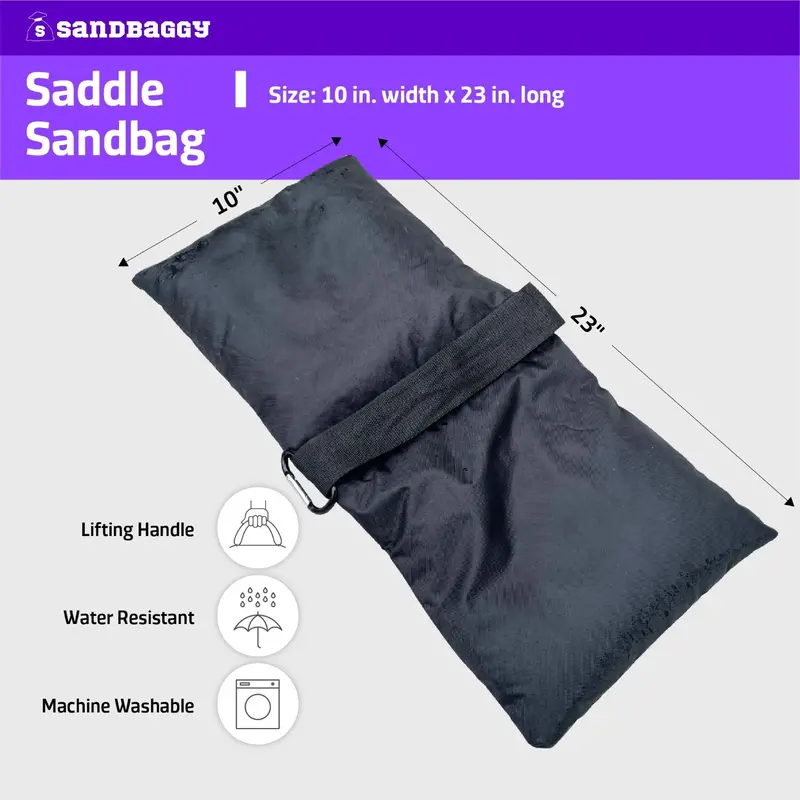 Empty Saddle Sandbags For Photography (25 Lb. Capacity) 6