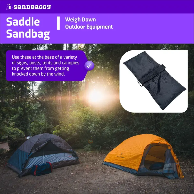 Empty Saddle Sandbags For Photography (25 Lb. Capacity) 7