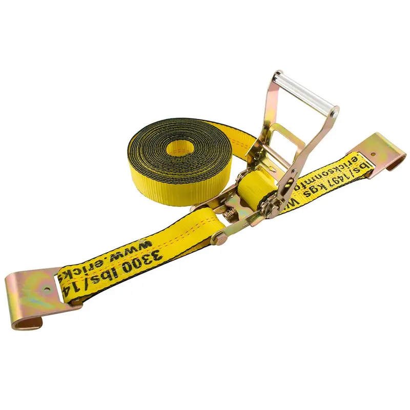 Erickson 2 X 27 10,000 Lb. Ratchet Straps Flat Hooks 1