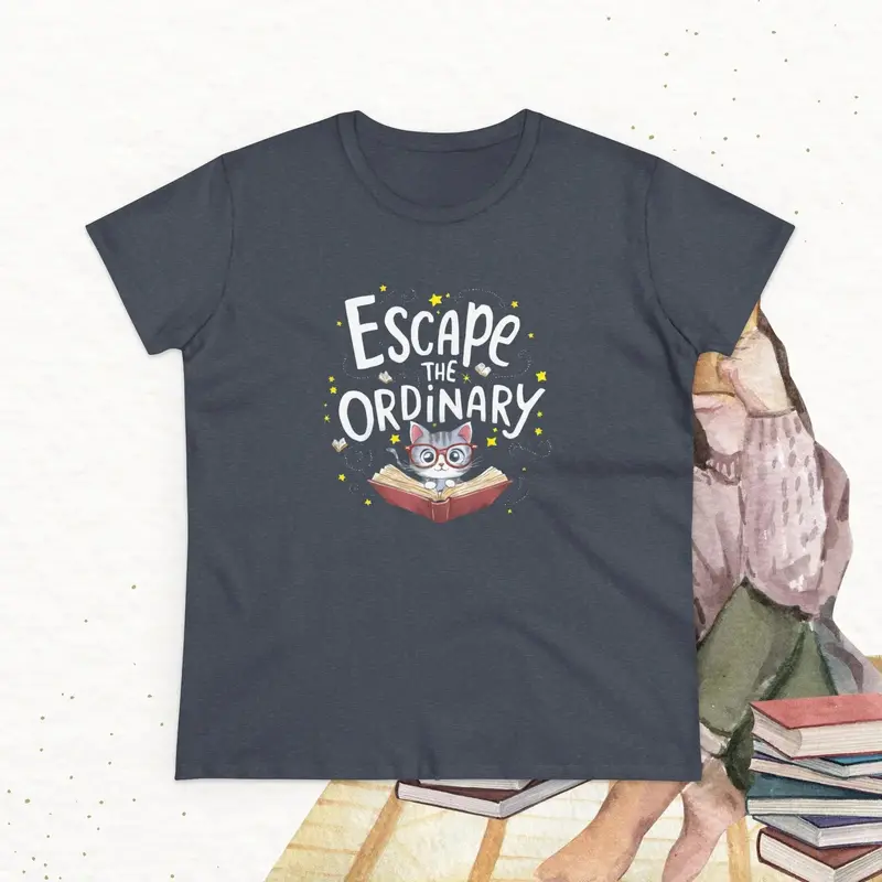 Escape The Ordinary Book Lovers Women Cotton T-Shirt 23
