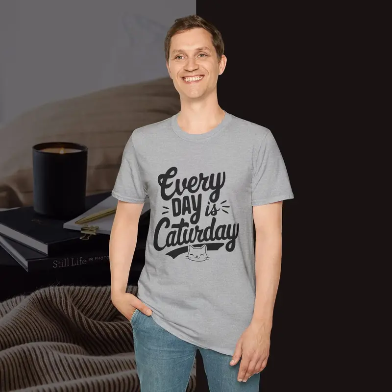 Everyday Caturday Cotton Men Tees 12