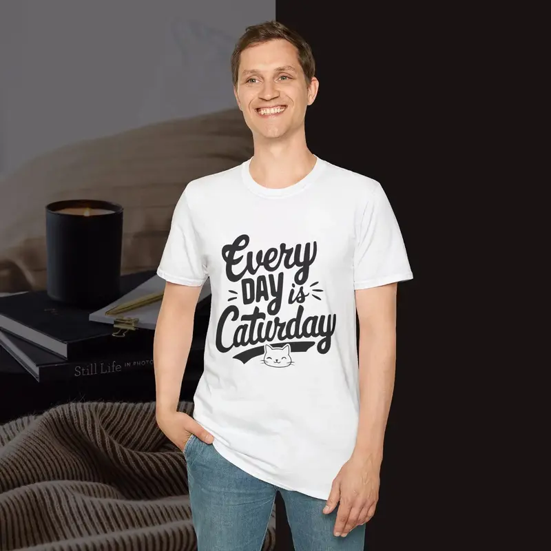 Everyday Caturday Cotton Men Tees 14
