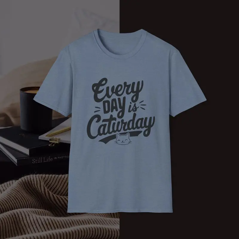 Everyday Caturday Cotton Men Tees 15