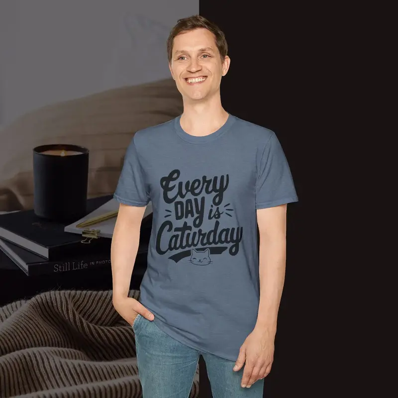 Everyday Caturday Cotton Men Tees 16