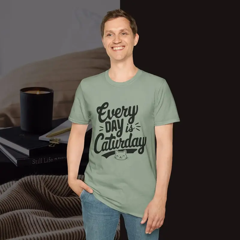 Everyday Caturday Cotton Men Tees 20