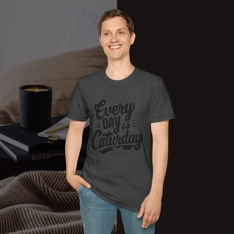 Everyday Caturday Cotton Men Tees 21
