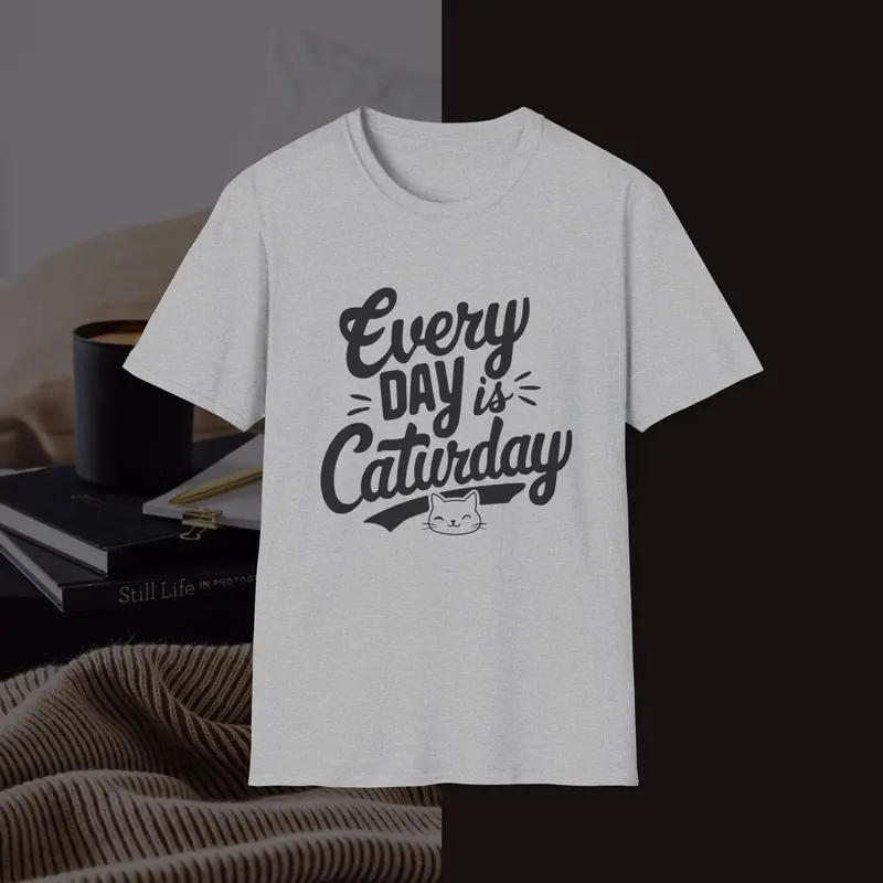 Everyday Caturday Cotton Men Tees 3