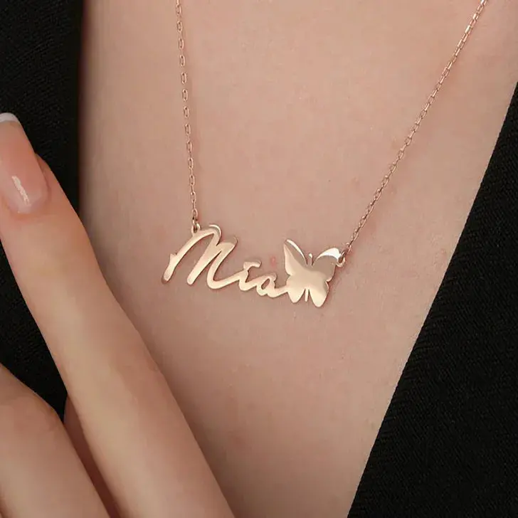 Exquisite And Noble Customizable Name Design Versatile Necklace 3