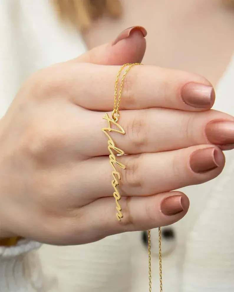 Exquisite Fashion Customizable Name Design Light Luxury Style Necklace 6