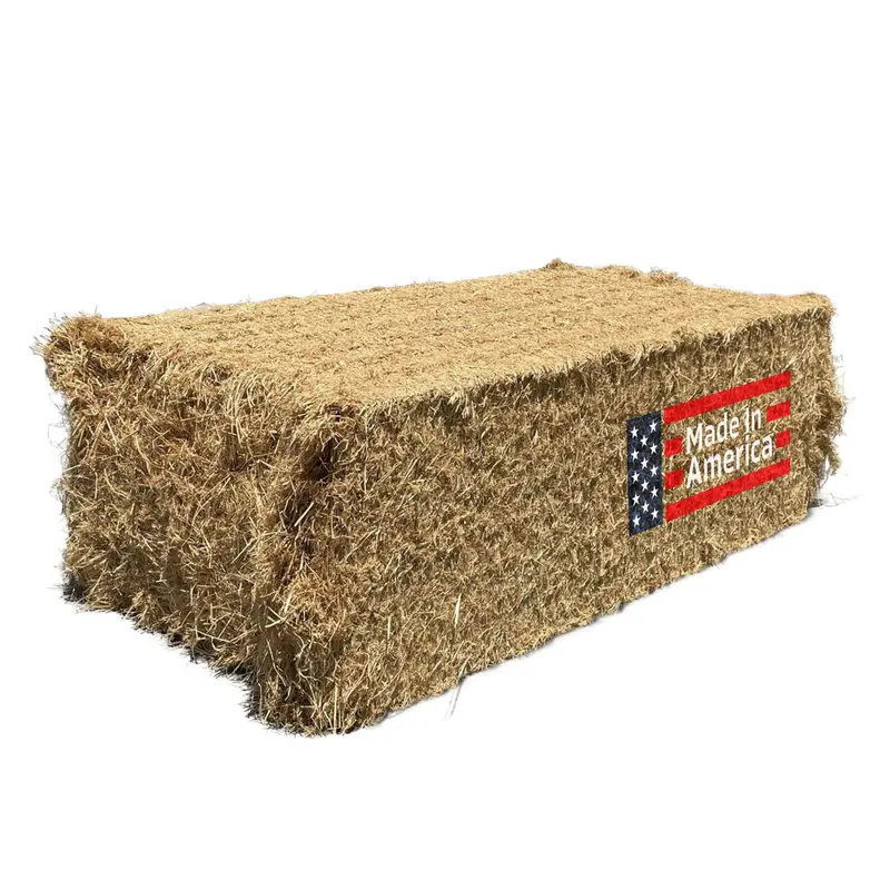 Extra Large Rice Straw Bales - Certified Weed Free (100% Biodegradable) - 3’ X 4’ X 8’ - Made In The Usa 1