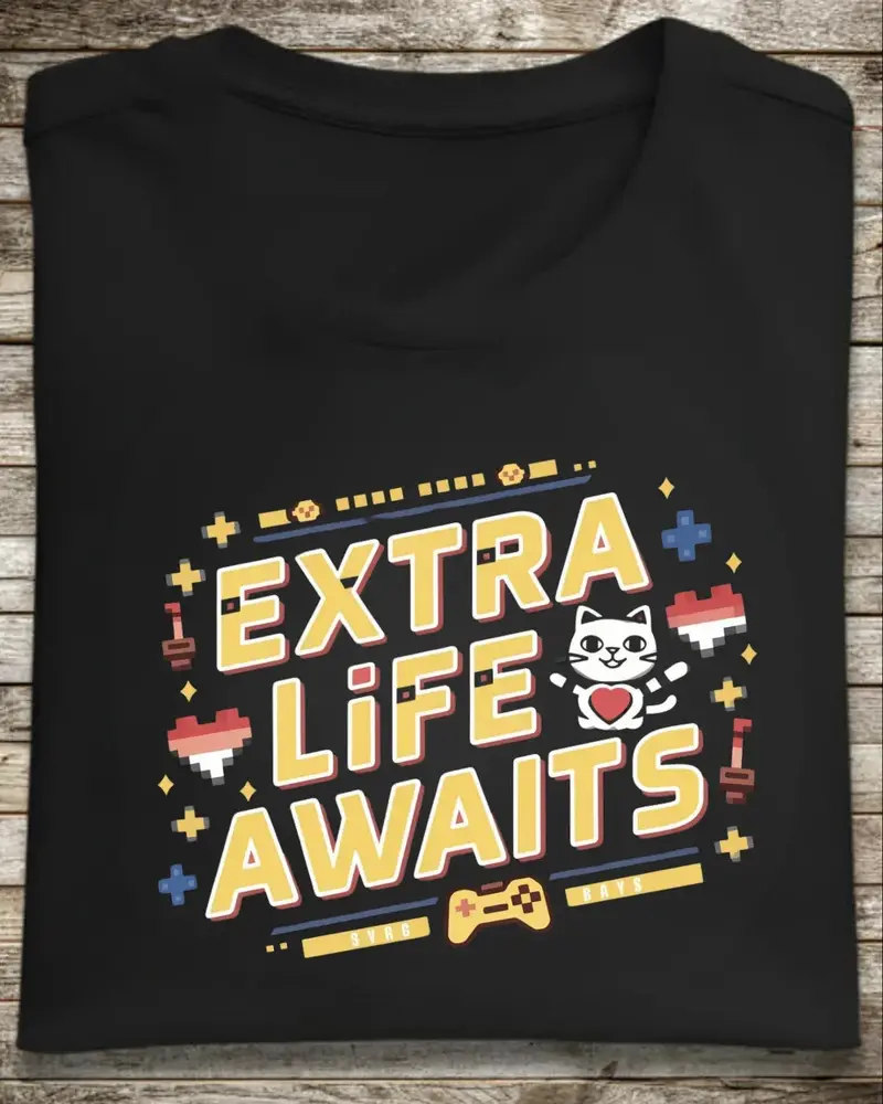 Extra Life Await Cotton T-Shirt 1