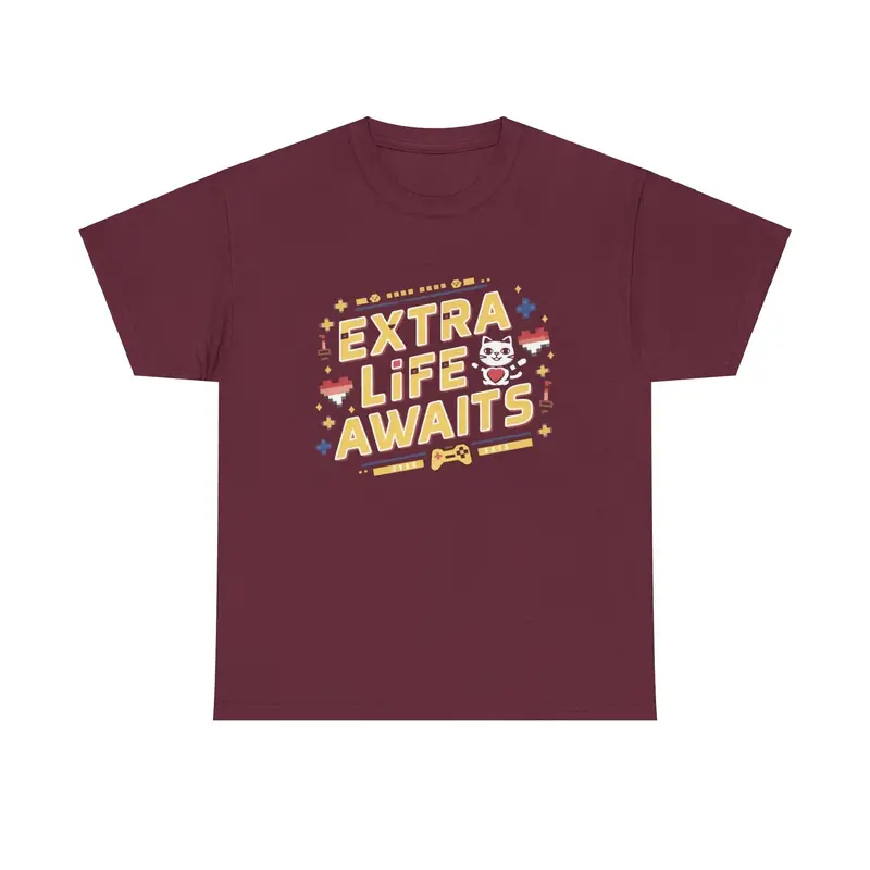 Extra Life Await Cotton T-Shirt 7