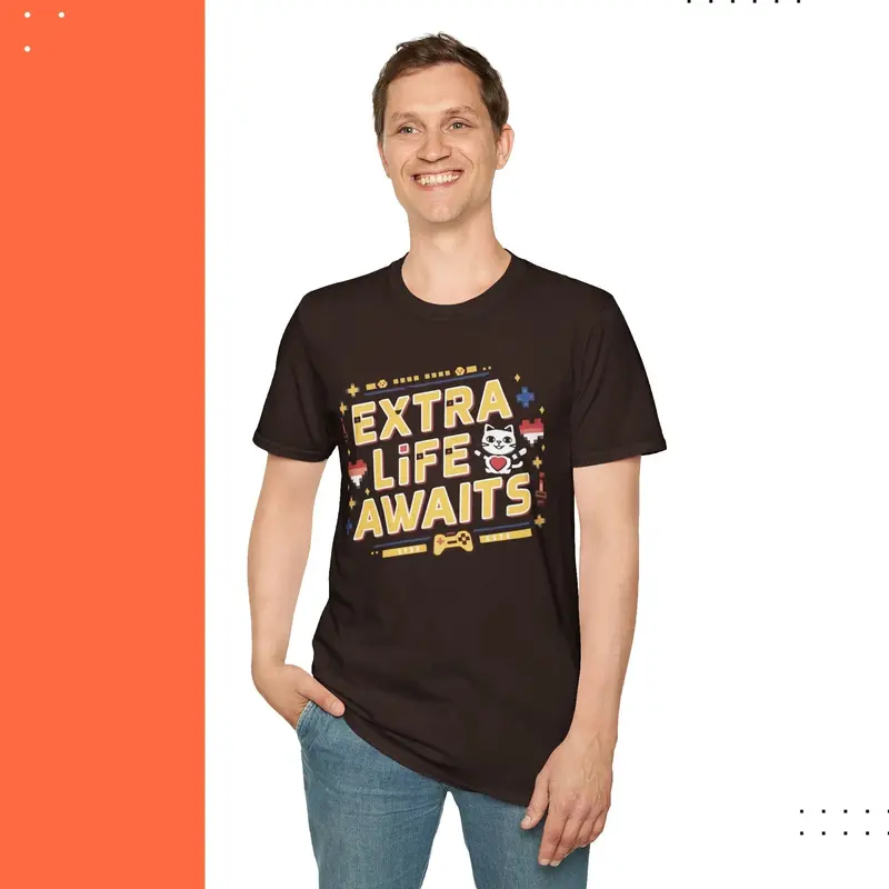 Extra Life Awaits Cotton Men T-Shirt 14