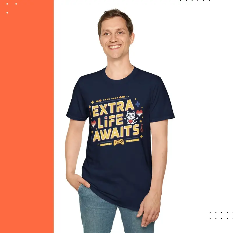 Extra Life Awaits Cotton Men T-Shirt 15
