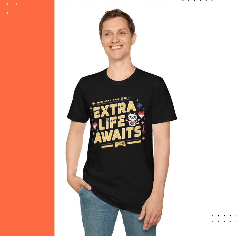 Extra Life Awaits Cotton Men T-Shirt 16