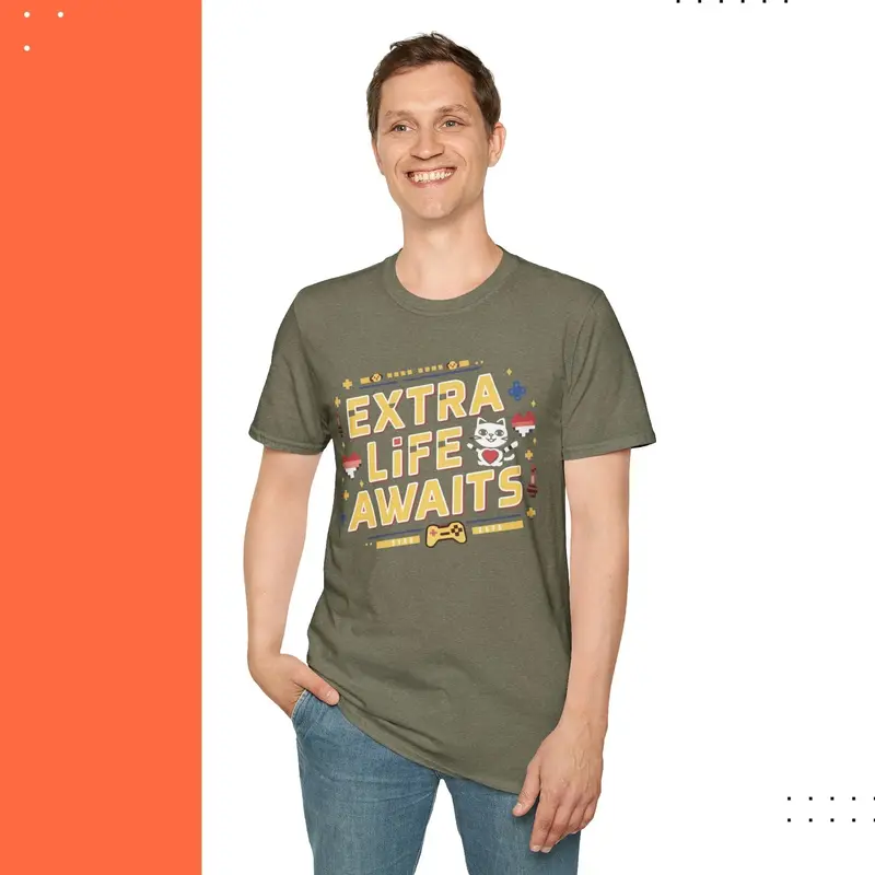 Extra Life Awaits Cotton Men T-Shirt 17
