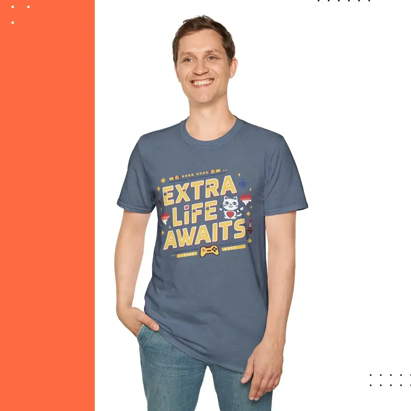 Extra Life Awaits Cotton Men T-Shirt 20
