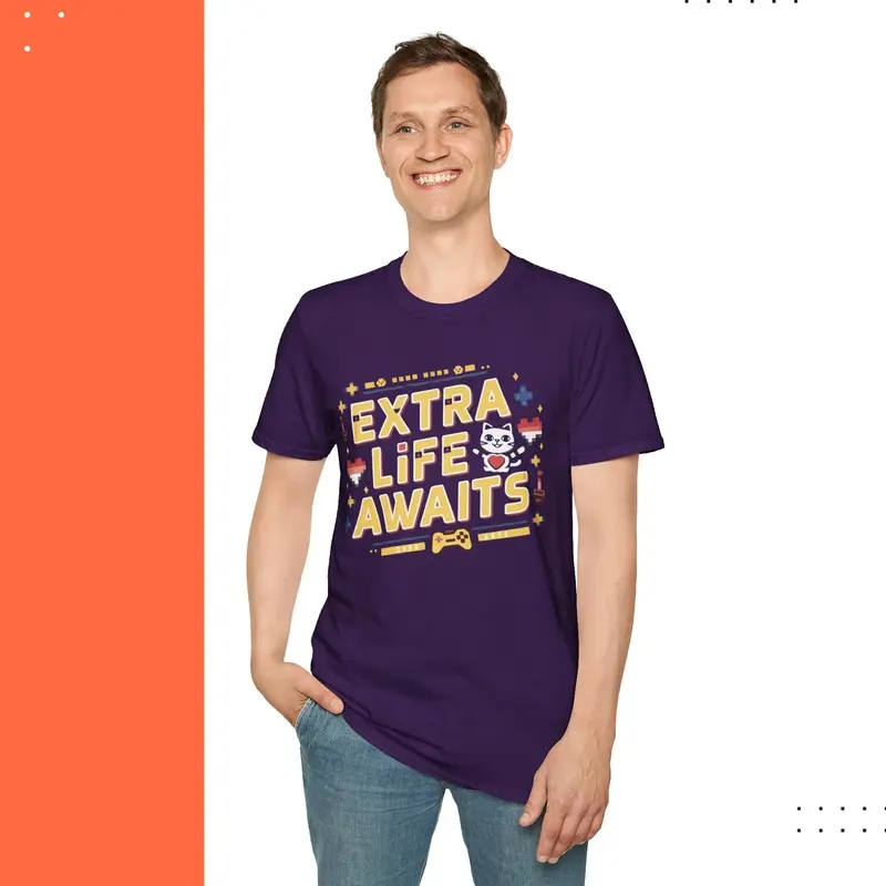 Extra Life Awaits Cotton Men T-Shirt 23