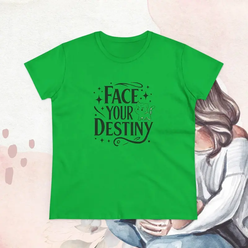 Face Your Destiny Cotton Womens Tshirt 10