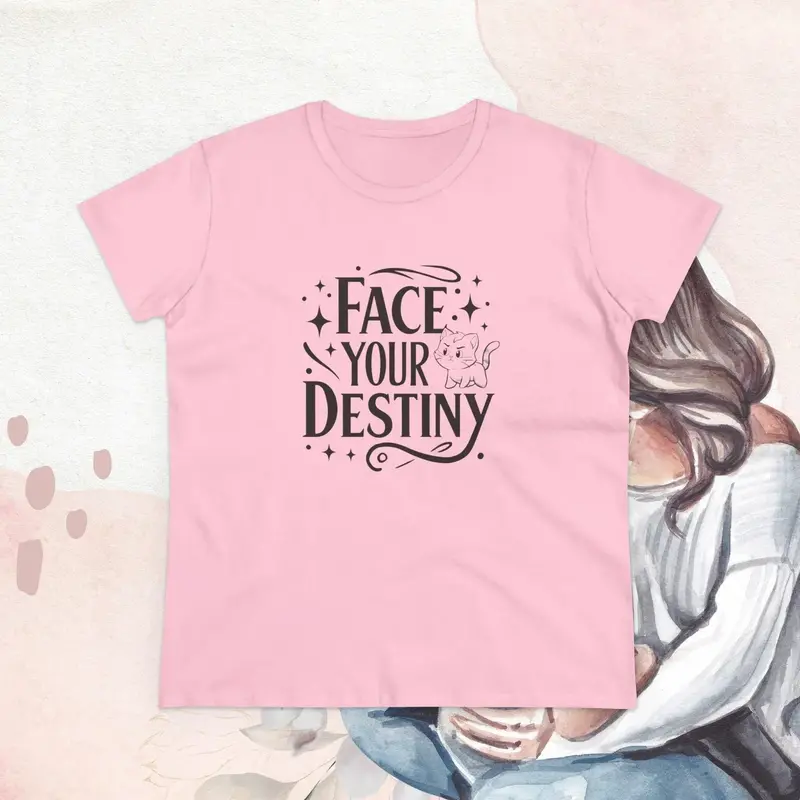 Face Your Destiny Cotton Womens Tshirt 12