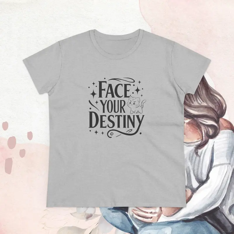 Face Your Destiny Cotton Womens Tshirt 16