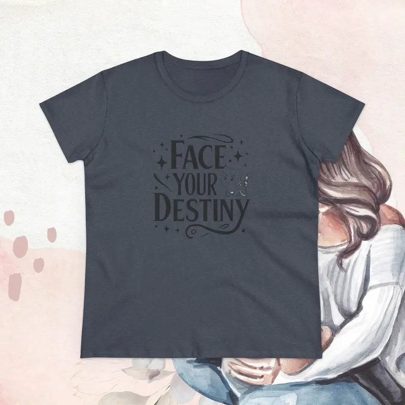 Face Your Destiny Cotton Womens Tshirt 20