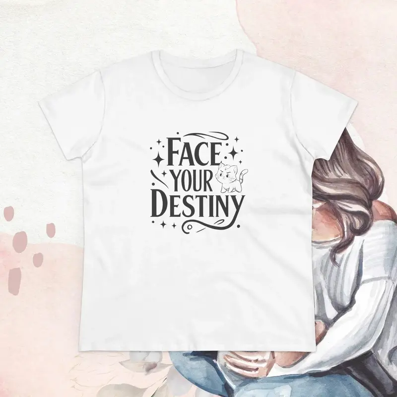 Face Your Destiny Cotton Womens Tshirt 8