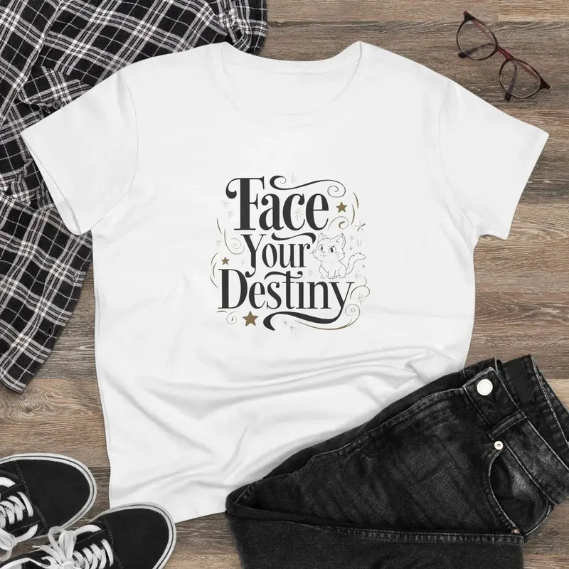 Face Your Destiny Women Cotton Tshirt 2