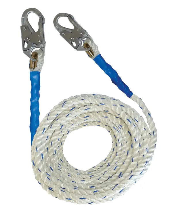Falltech 5/8 Diameter Premium Polyester Blend Vertical Lifeline With Double-Hooks 2