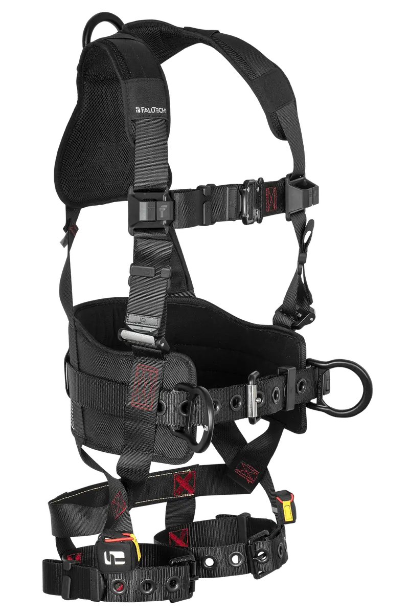 Falltech Ft-Iron 3D-Ring Construction Belted Full Body Harness, Tongue Buckle Leg Adjustment #8144B 1
