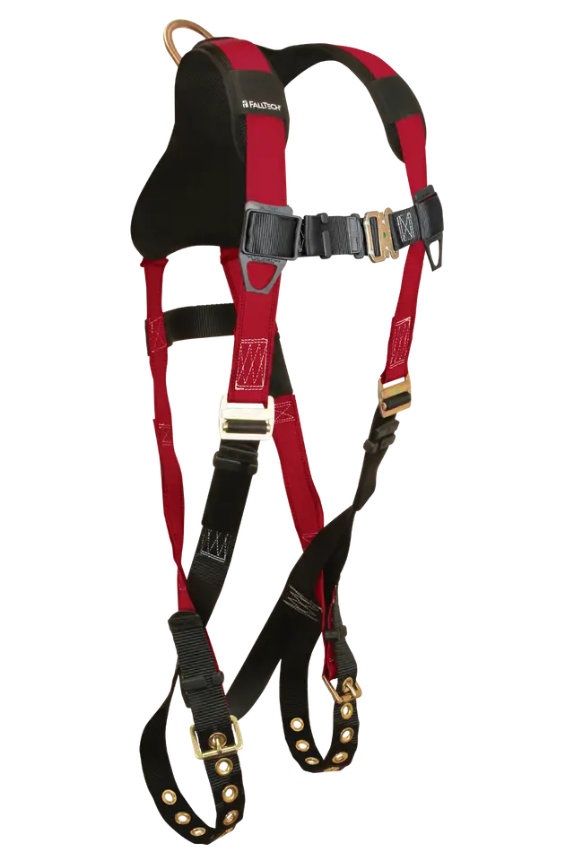 Falltech Tradesman® Plus 1D Standard Non-Belted Full Body Harness, Tongue Buckle Leg Adjustment #7008B 1