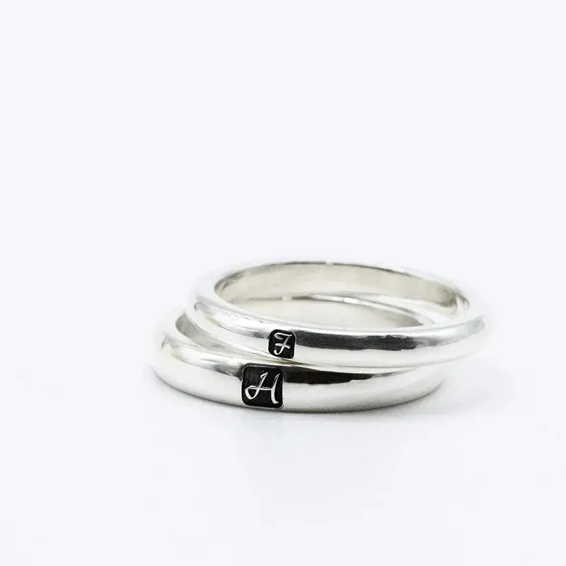 Fashionable And Simple Ring With Customizable Name Design 1