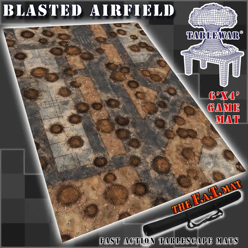 Fat Mat: Blasted Airfield 6X4 1
