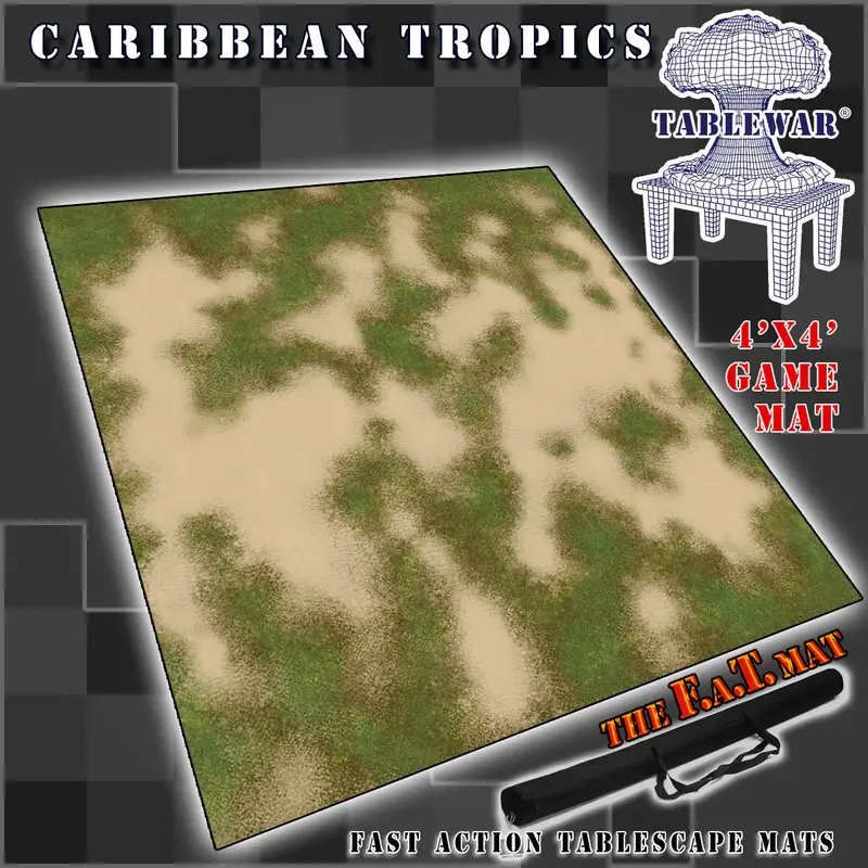 Fat Mat: Caribbean Tropics (Land Mass) 4X4 1
