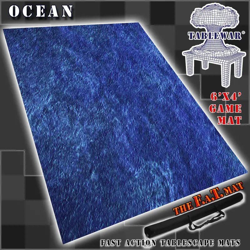 Fat Mat: Ocean (Dark Blue) 6X4 1