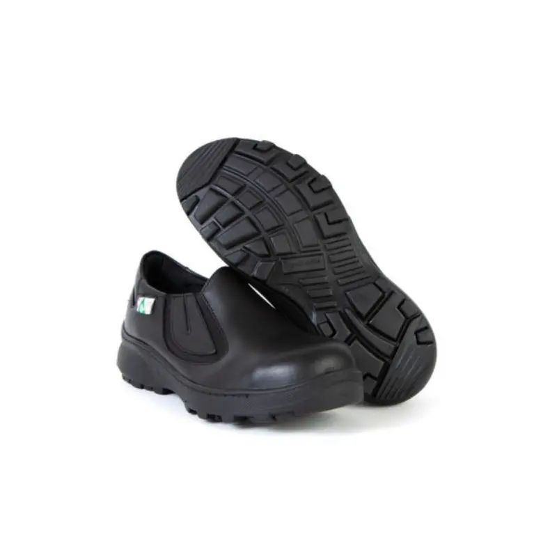 Feather Milan Women's Slip On Steel Toe Safety Shoes 140102 - Black 2