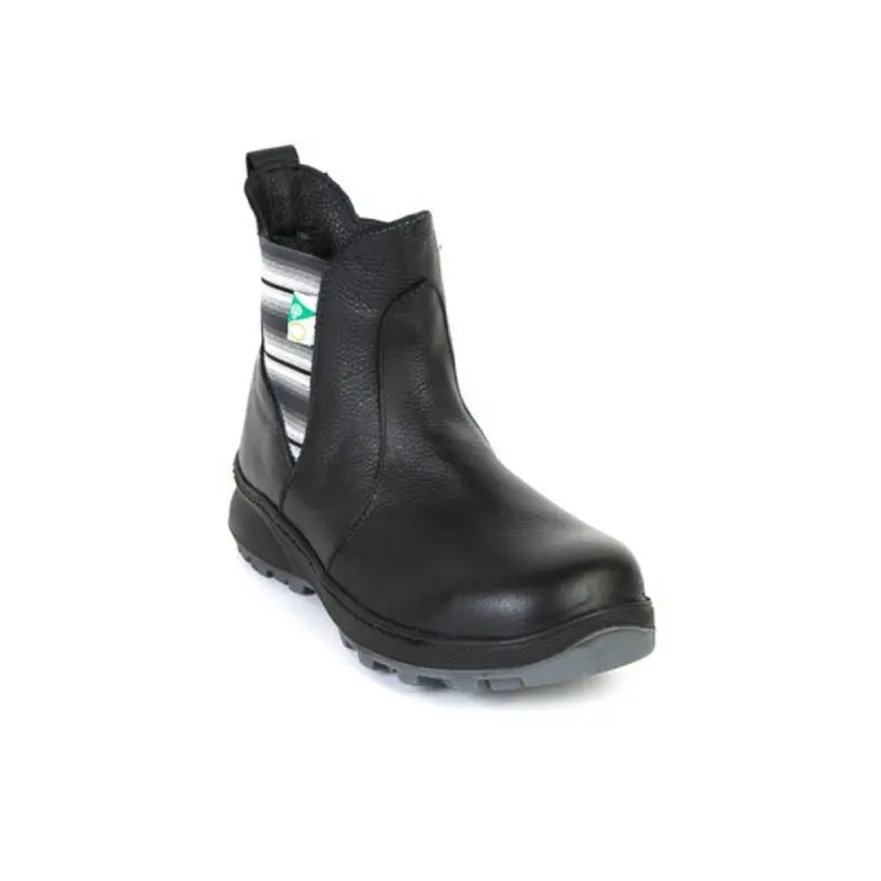 Feather Paris Women's Slip On Steel Toe Safety Boot 140502 - Black 1