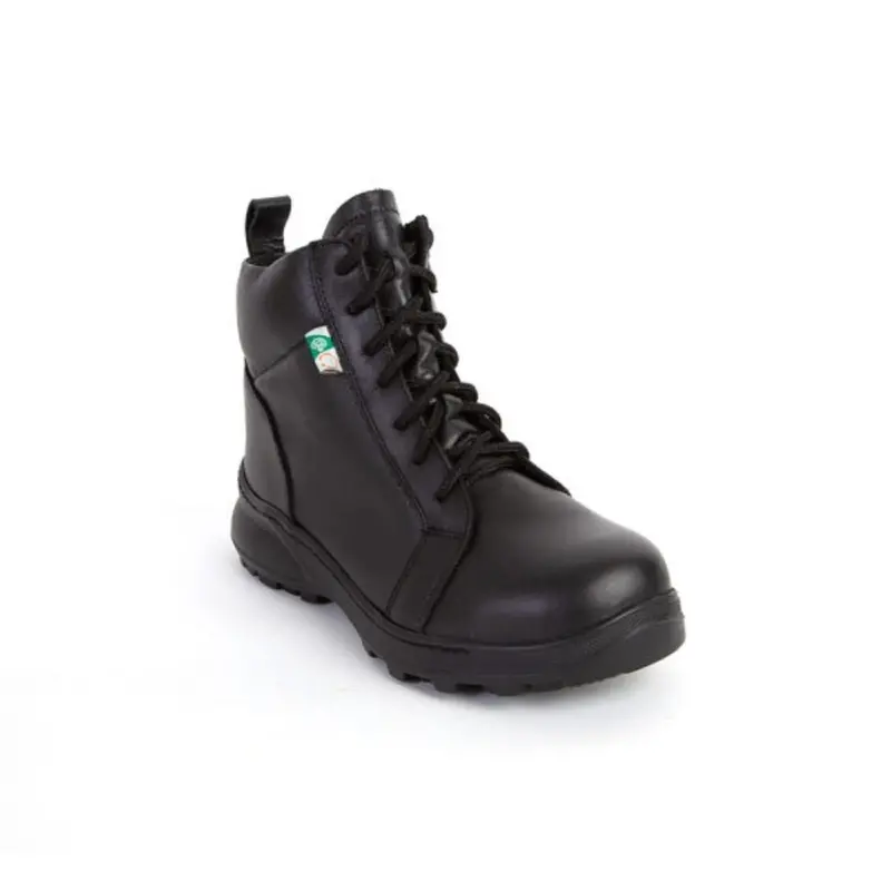 Feather Tokyo Women's Steel Toe Side Zipper 6" Safety Boot 140572 - Black 1