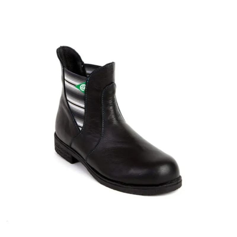 Featherlike Bunny Ii Women's 6" Slip-On Steel Toe Safety Work Boot 120601 - Black 1
