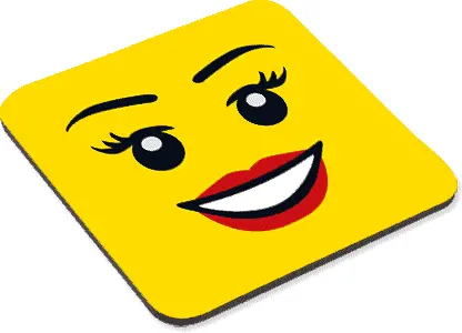Female Smiley - Coaster 1
