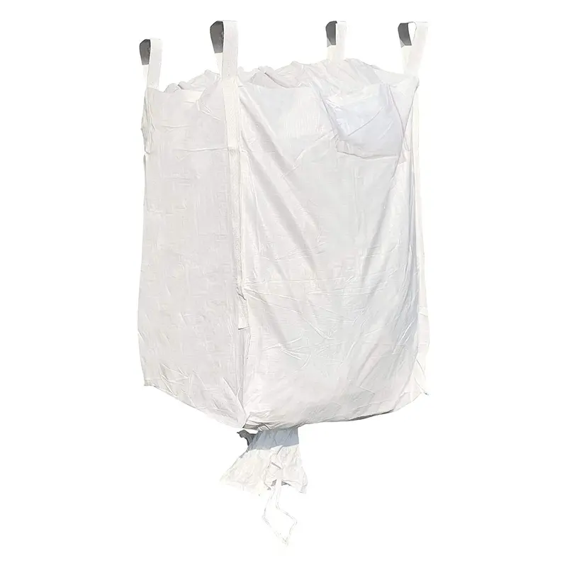 Fibc Bulk Bag – Duffle Top, Spout Bottom – 3000 Lb Cap., Food Grade – 35" X 35" X 50" (45 Cu Ft) 1