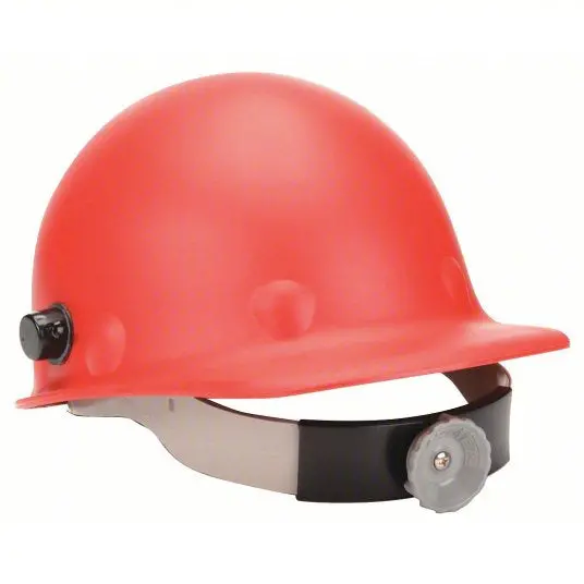 Fibre Metal Roughneck® P2 Hard Cap, 8-Point Ratchet, Quick-Lok® Block And 3R Ratchet Headband, P2a, Red 1
