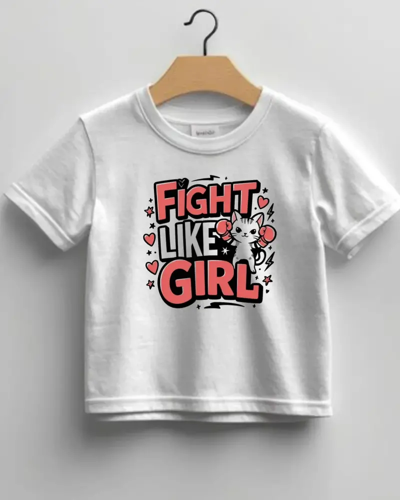 Fight Like Girl Infant Cotton T-Shirt 1