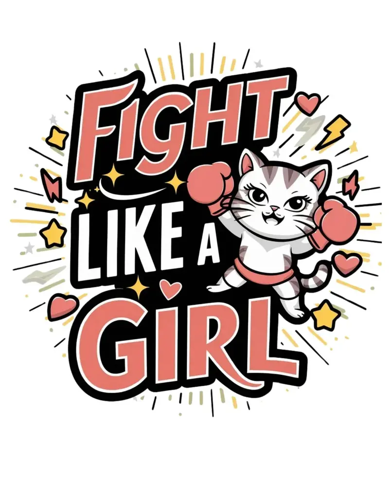 Fight Like Girl Toddler Cotton T-Shirts 2