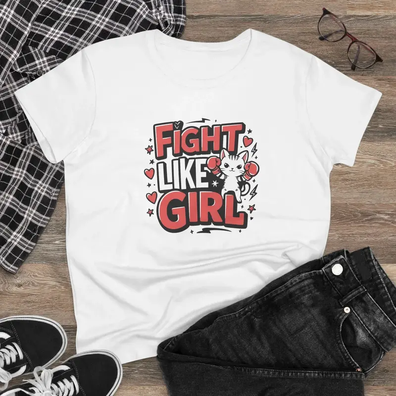 Fight Like Girl Women Graphic Tees 2