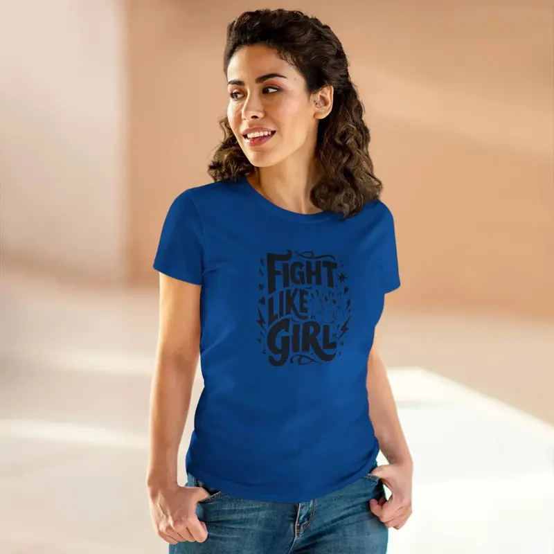 Fight Like Girl Women Graphic Tees 22