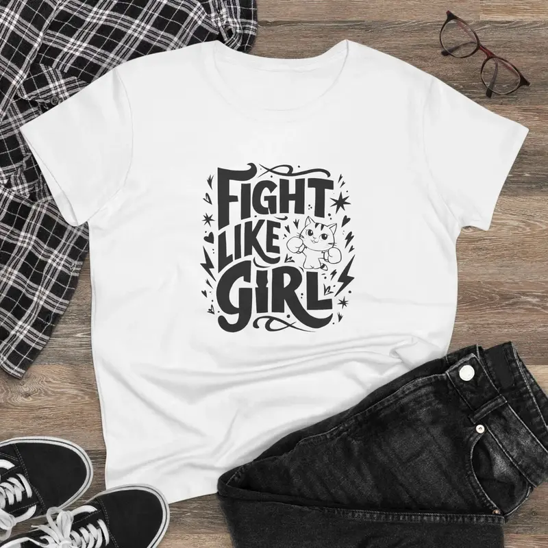 Fight Like Girl Women Graphic Tees 3