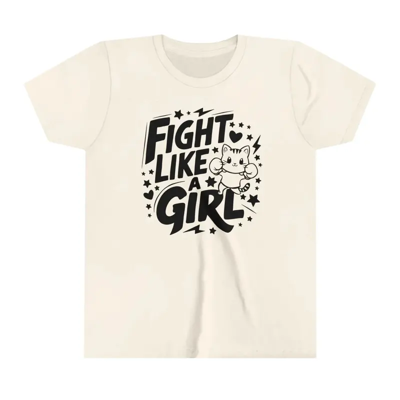Fight Like Girl Youth Heavy Cotton T-Shirt 12