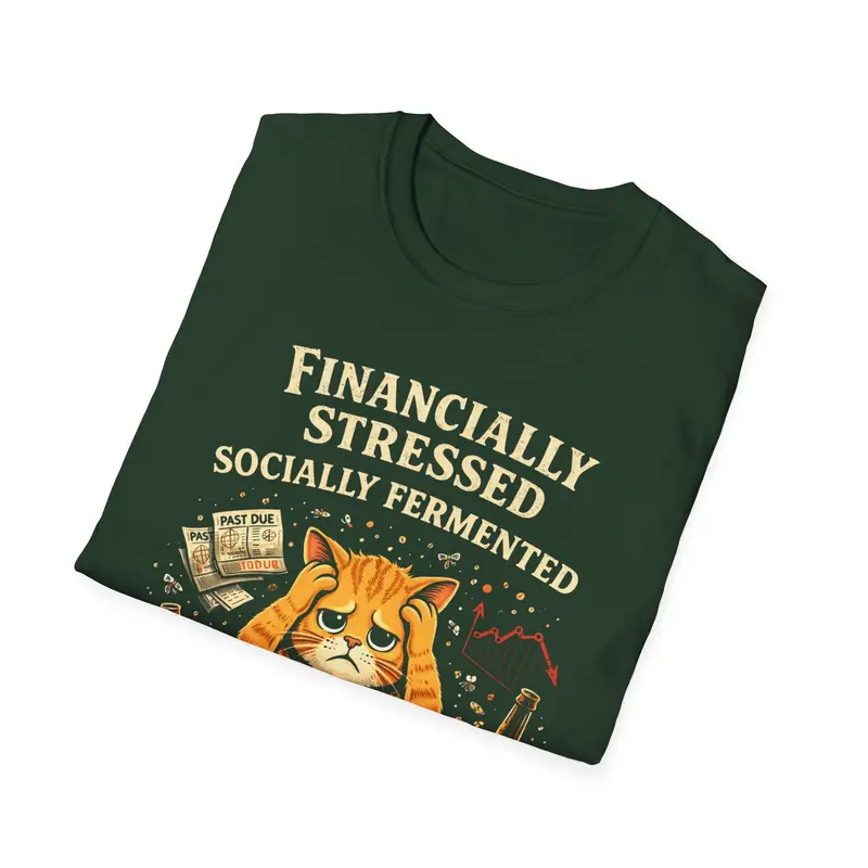 Financially Stressed Socially Fermantaed Cotton Tshirt 20