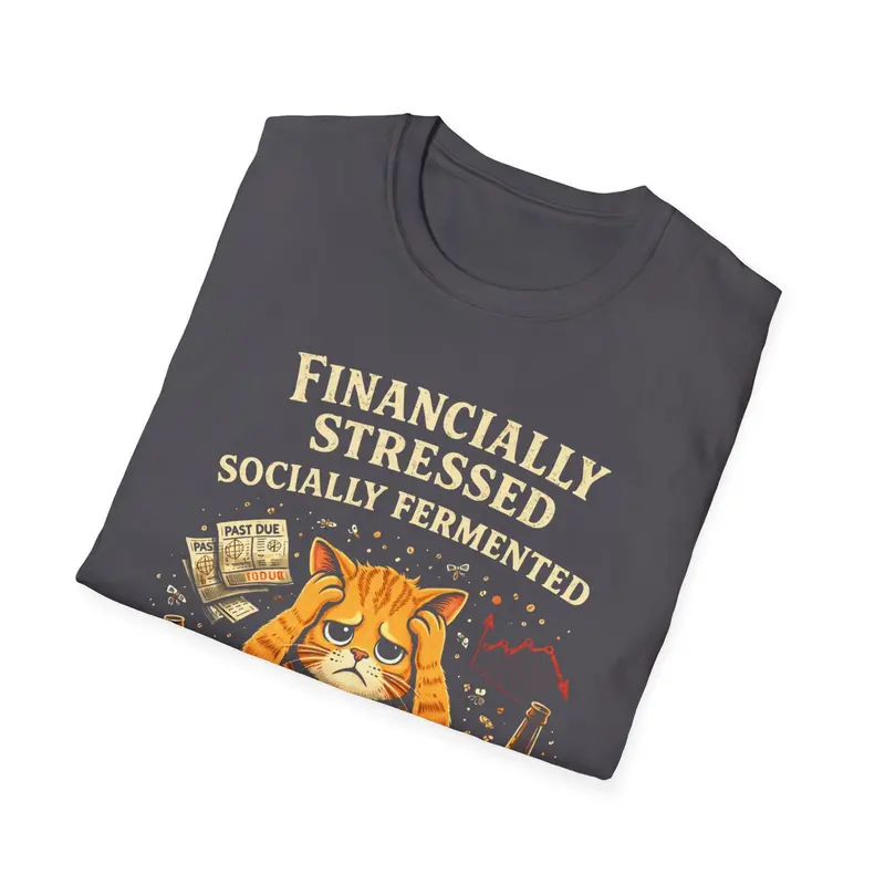 Financially Stressed Socially Fermantaed Cotton Tshirt 23